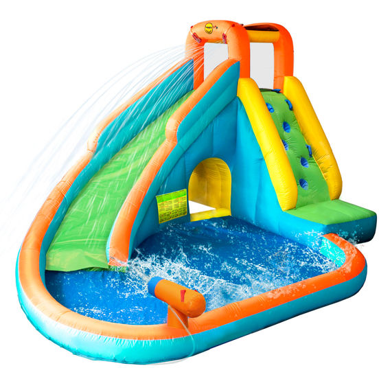 Happy Hop Water Slide with Pool and Cannon