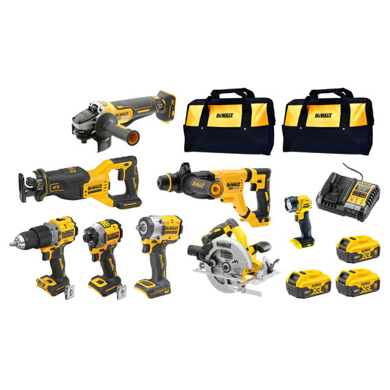 DeWALT 18V 5.0Ah XR Combo Kit 8PC