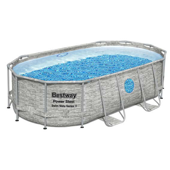 Power Steel Oval Pool Set