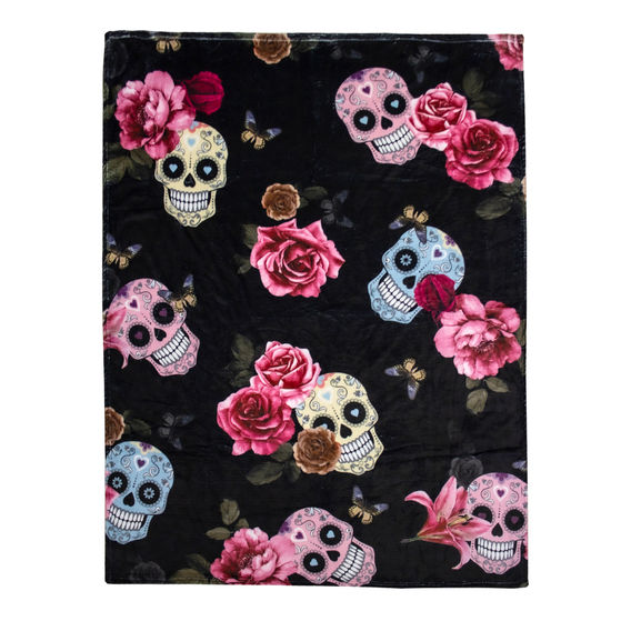 Day of the Dead Printed Quilt Bundle - King