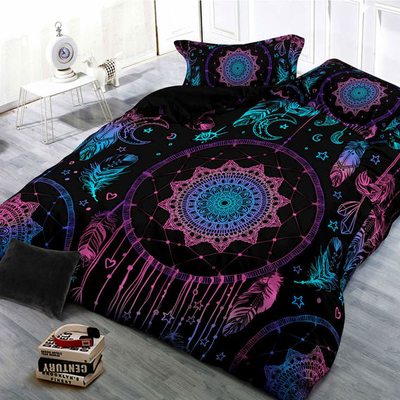 Dreamcatcher Printed Quilt Bundle - King