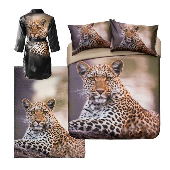 Leopard Printed Quilt Bundle - King