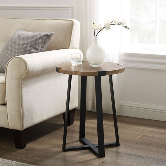 Criterion Capri 45cm End Table Dark Oak