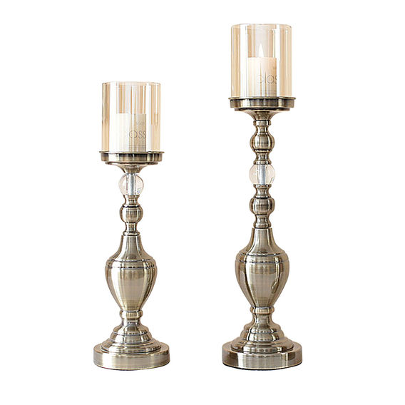 SOGA Pillar Candle Holder Set