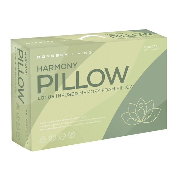 Harmony Lotus Infused Memory Foam Pillow 2PK