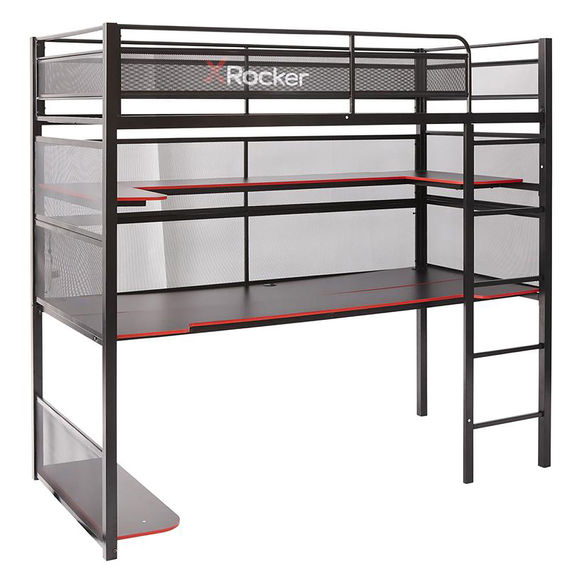 X Rocker Battlebunk Gaming Bed with Desk