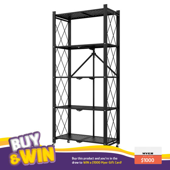 SOGA 5 Tier Multi-Functional Storage Black