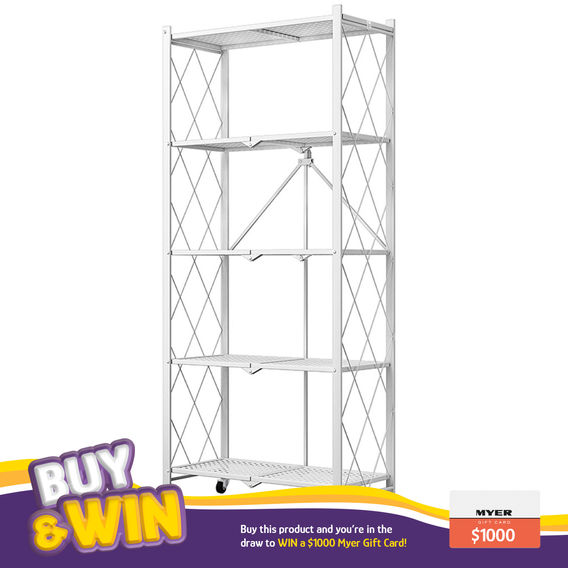 SOGA 5 Tier Multi-Functional Storage White