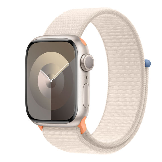 Apple Watch Series 9 Cellular - 41mm Starlight Aluminium with Starlight Sport Loop