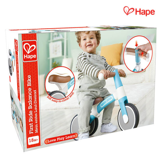 Hape First Ride Balance Bike - Blue