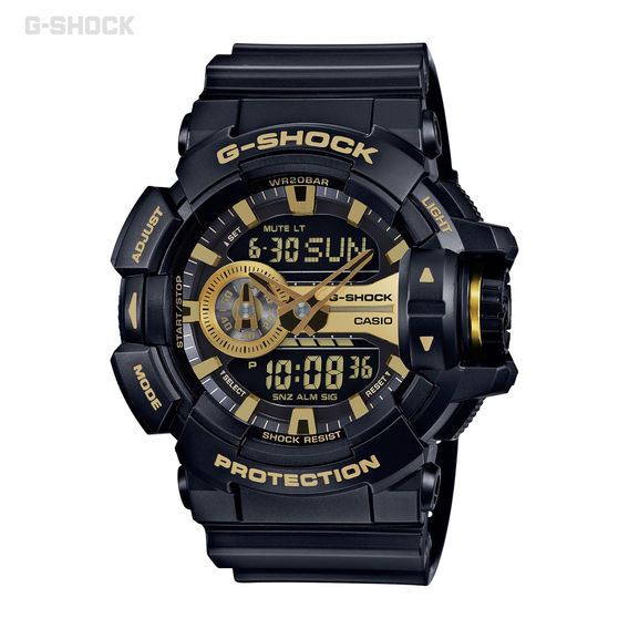 G-Shock Analogue Watch Black Gold