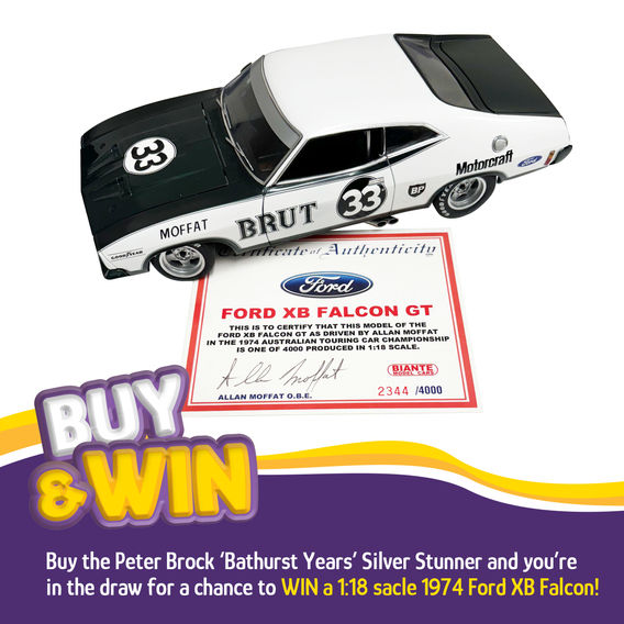 Peter Brock ‘Bathurst Years’ 1972 Torana Xu1 Limited Edition Silver Stunner