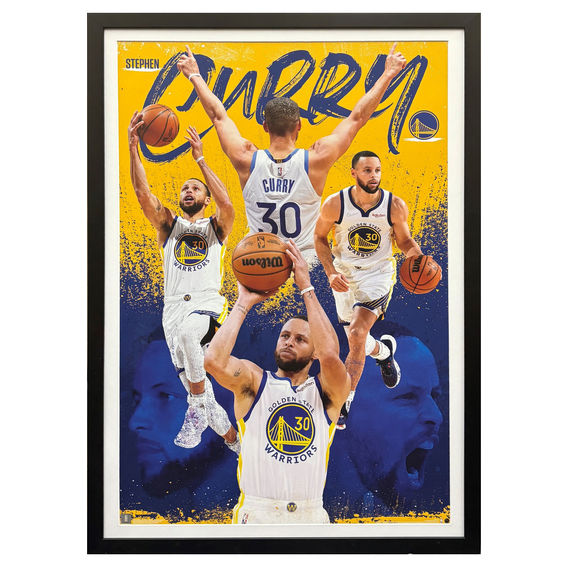 Steph Curry GSW Licensed Large Framed Poster