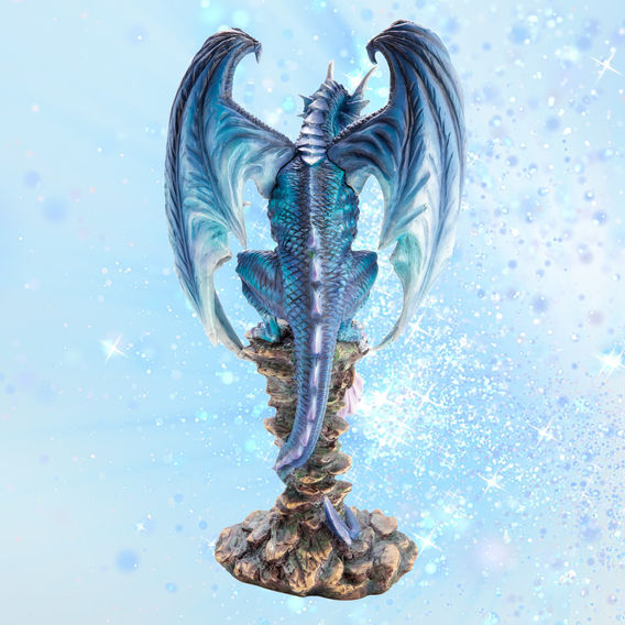 Blue Fairy Keeper Dragon Figurine