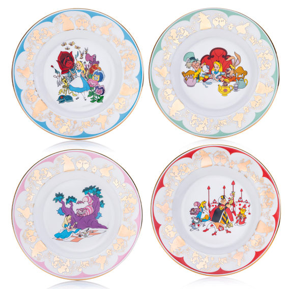 Disney Alice In Wonderland Plate Bundle