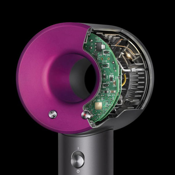 Dyson Supersonic Hairdryer - Iron/Fuchsia