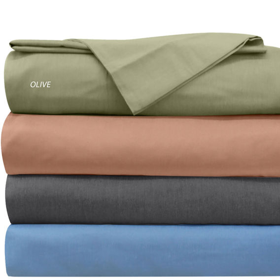 Bamboo Blend 6pc Sheet Set 4 Colours, 3 Sizes  - Olive Queen