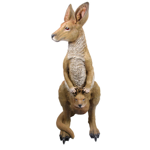 Kangaroo with Joey Garden Statue