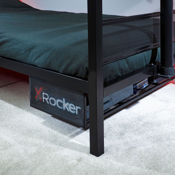 X Rocker Base Camp Single Bed - Black