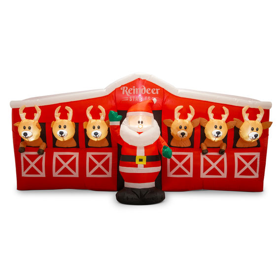 Festive Magic Airpower Santa’s Reindeers Stable 260cm