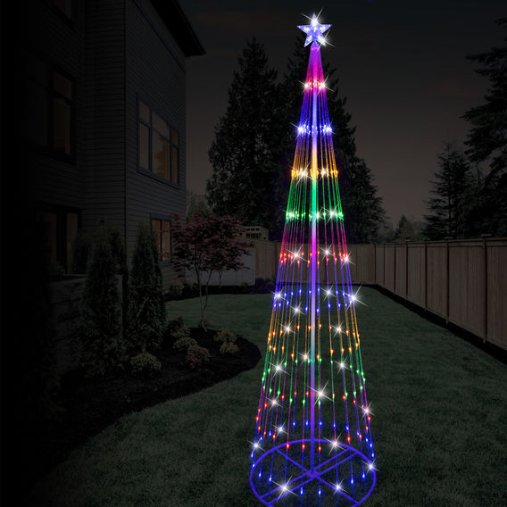 Festive Magic LED Multi Light Christmas Tree