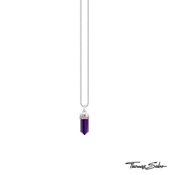 TS Cosmic Synthetic Amethyst Crystal Pendant