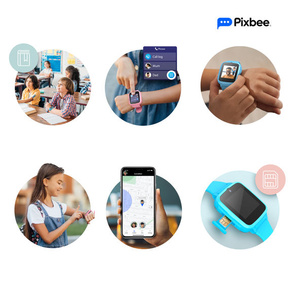 Pixbee Kids 4G Video Smart Watch - Blue