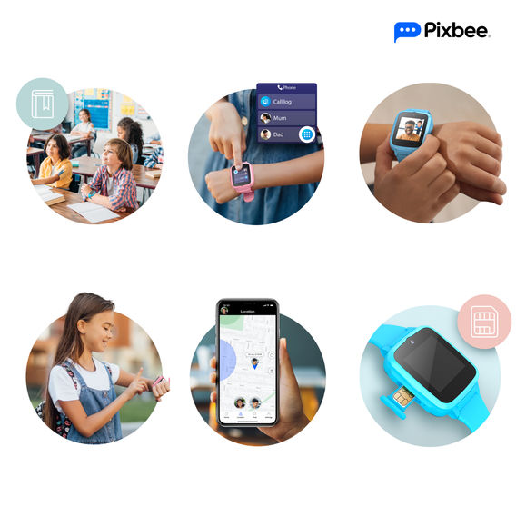 Pixbee Kids 4G Video Smart Watch - Pink