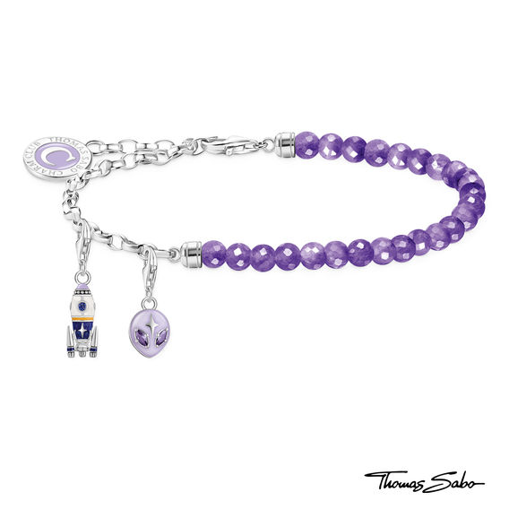 TS Amethyst Bracelet with Charms
