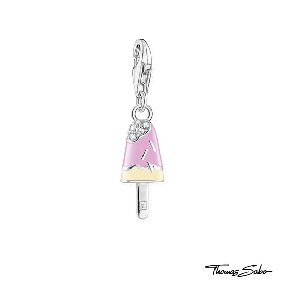 TS Rose Quartz Bracelet with Popsicle Charm
