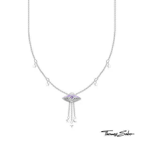 TS Necklace with Star Pendants and UFO