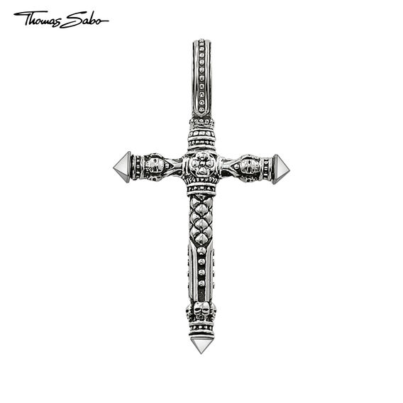 TS Tudor Rose Cross Pendant