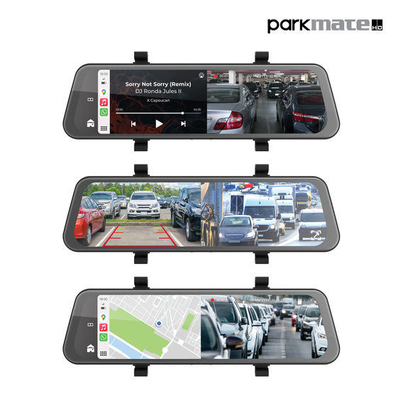 PARKMATE 9.66-inch Wireless Dual Channel Mirror DVR