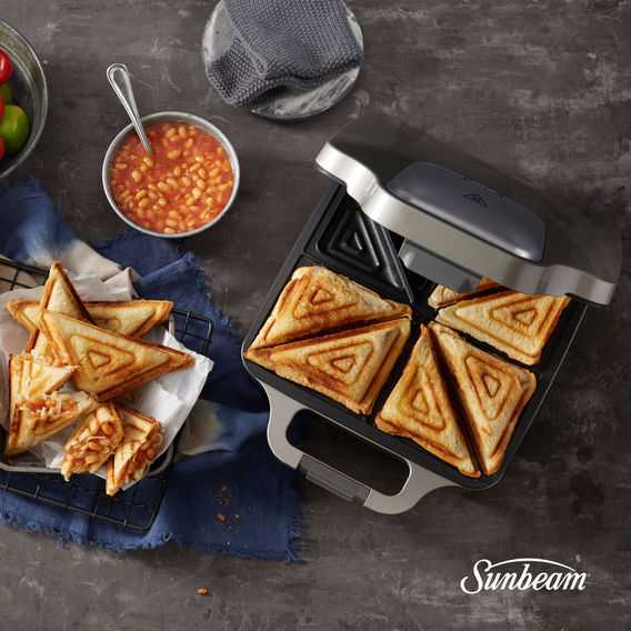 Sunbeam Big Fill Toastie for 4 Jaffle Maker - Silver