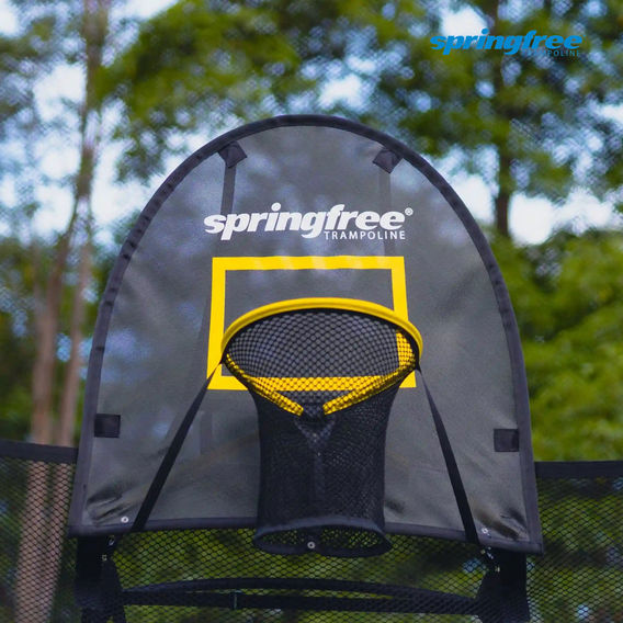 Springfree Compact Oval Trampoline Sports Bundle 6ft x 9ft