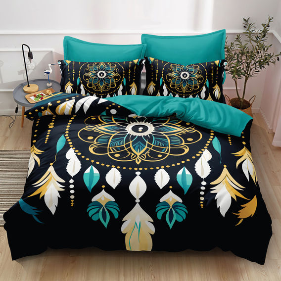 Dream Catcher Printed Quilt Cover Bundle  - DB