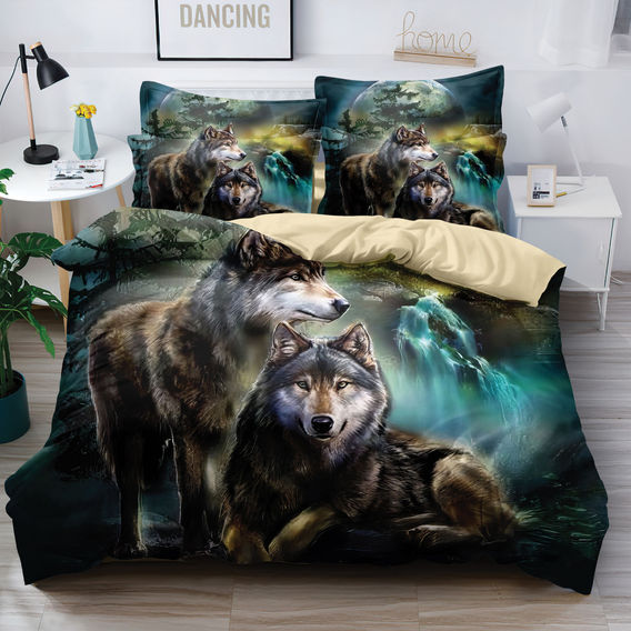 Luna Wolf Quilt Cover Bundle - KB