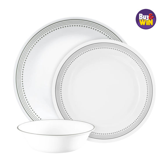 Corelle Mystic Grey 24pc Set