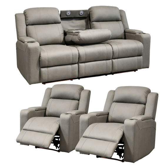 Academy 3-Seater Bundle Grey