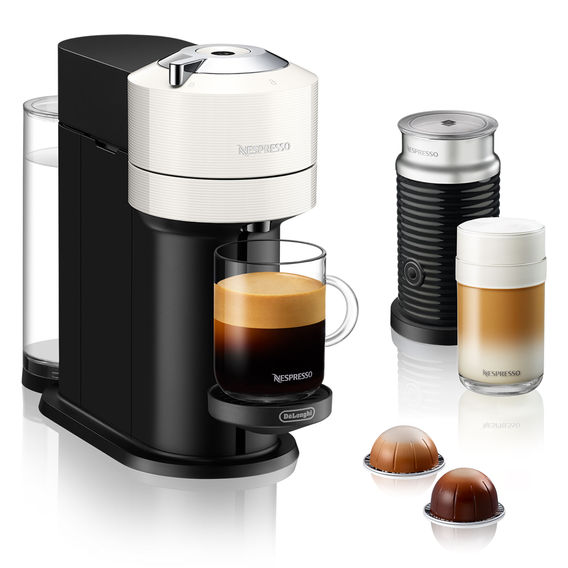 Delonghi Nespresso Vertuo Next Bundle - White