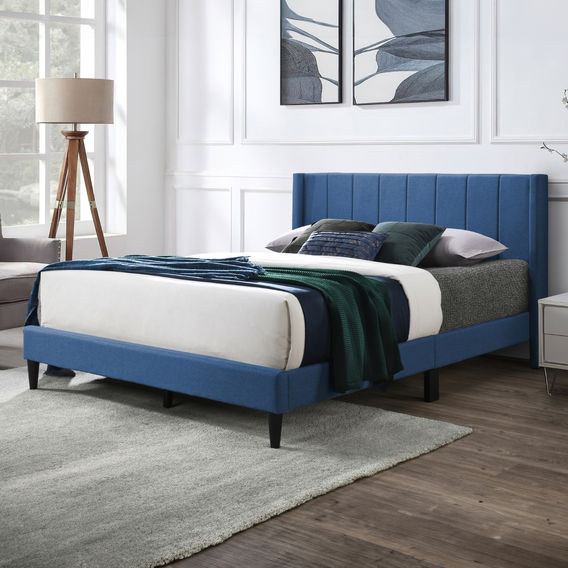 Samson Bed Frame in Blue - Double