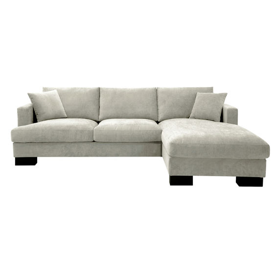 Gemma 3-Seater Lounge with Chaise in Fifty Shades