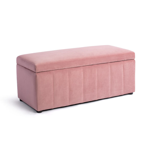 Becca Storage Ottoman - Pink