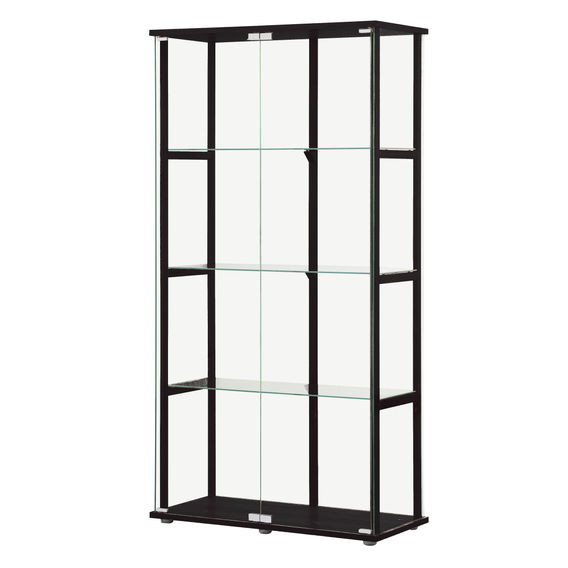 East Glass 4-Tier Display Cabinet