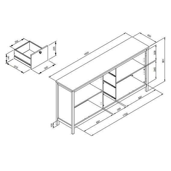 Cordoba Buffet Sideboard