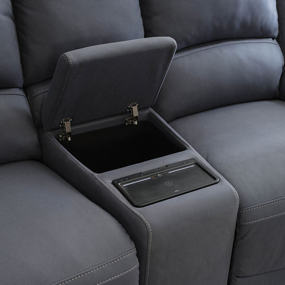 Commander 4-Seater Theatre Suite in Charcoal