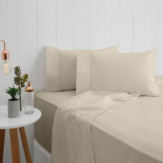 Breathe 5PC Cotton Sheet Set in Natural - King