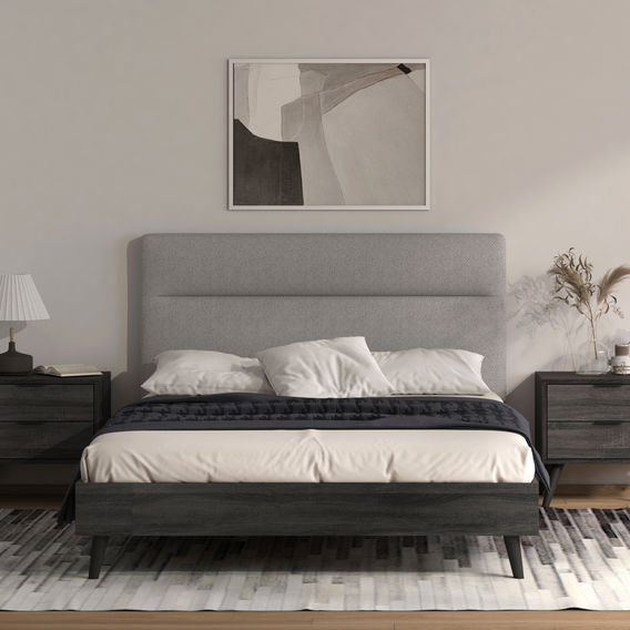 Levi Queen Bed Suite Charcoal