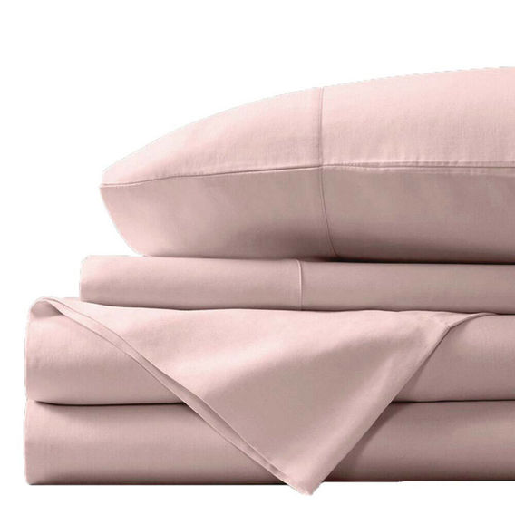 Bas Phillips Bamboo/Cotton Sheet Set in Blush - Queen