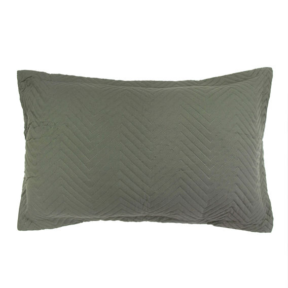 Bambury Embossed Coverlet Set in Moss - S/D